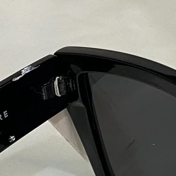 Aire Haedus Oversized Square Cat-Eye Sunglasses Black Smoke Mono NWT - Picture 5 of 15